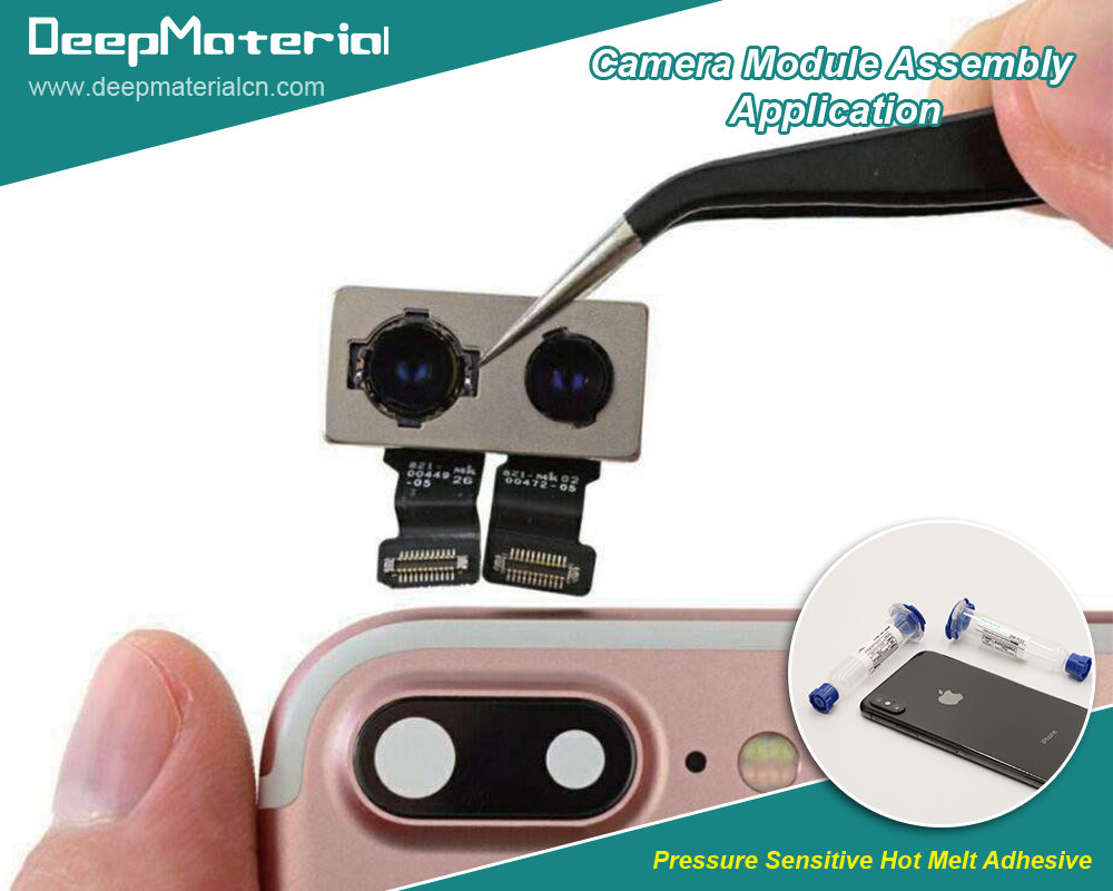 Camera module assembly low temperature uv curing adhesive for the best lens and module bonding
